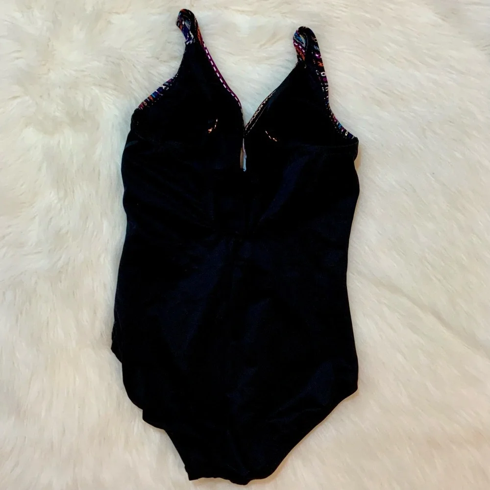 Miraclesuit Oceanus One-Piece Shimmer Links Colorblock Swimsuit - Picture 6 of 12